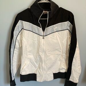 Nike Vintage Y2K zip up jacket tracksuit jacket navy light blue and white